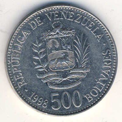 Венесуэла, 500 боливар (1998 г.)