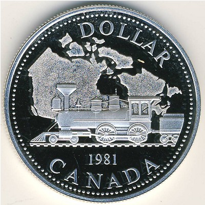 Canada, 1 dollar, 1981