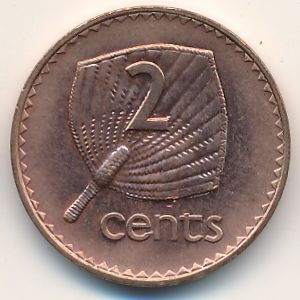 Fiji, 2 cents, 1990–2005
