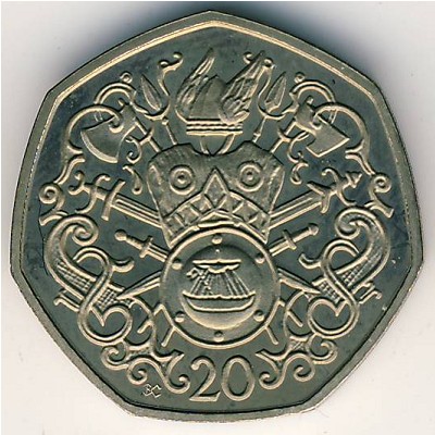 Isle of Man, 20 pence, 1982–1983