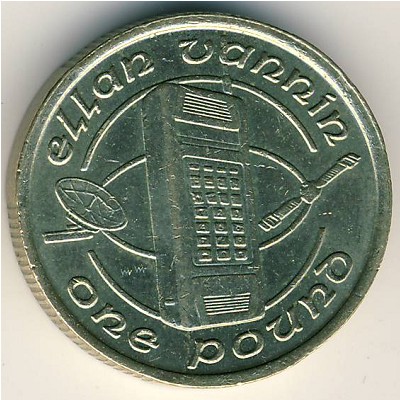 Остров Мэн, 1 фунт (1988–1995 г.)
