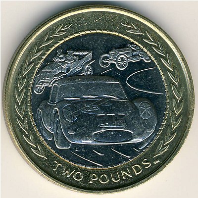 Остров Мэн, 2 фунта (1998–1999 г.)