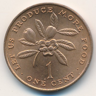 Jamaica, 1 cent, 1971–1974