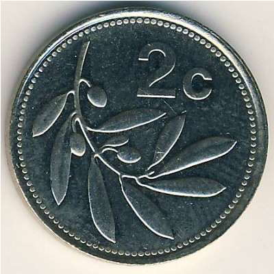 Мальта, 2 цента (1991–2007 г.)