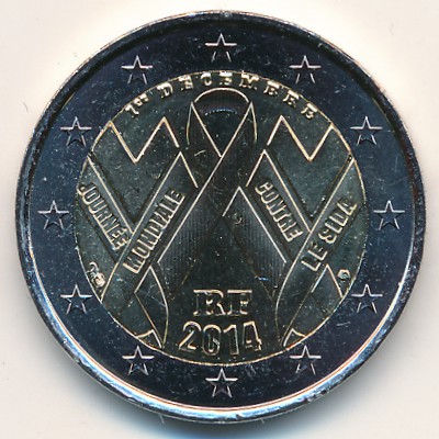 France, 2 euro, 2014