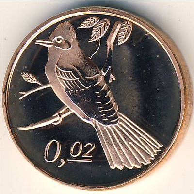 Redonda., 0,02 dollar, 2009
