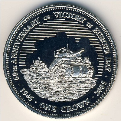Tristan da Cunha, 1 crown, 2005
