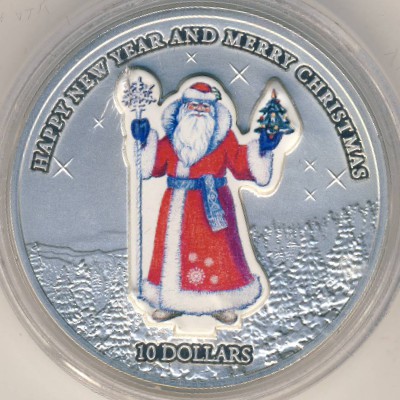 Nauru, 10 dollars, 2008