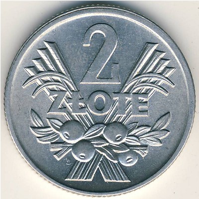 Poland, 2 zlote, 1958–1974