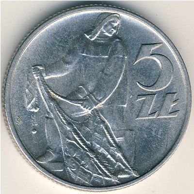 Польша, 5 злотых (1958–1974 г.)