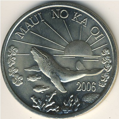 Hawaiian Islands., 1 dollar, 2006