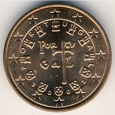 Португалия, 5 евроцентов (2002–2018 г.)