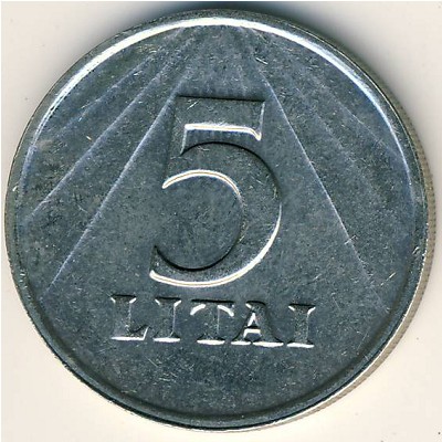 Lithuania, 5 litai, 1991