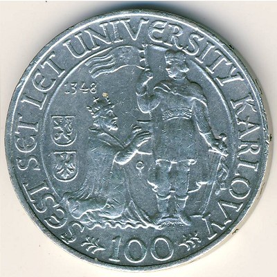Чехословакия, 100 крон (1948 г.)
