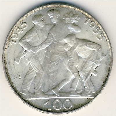 Чехословакия, 100 крон (1955 г.)