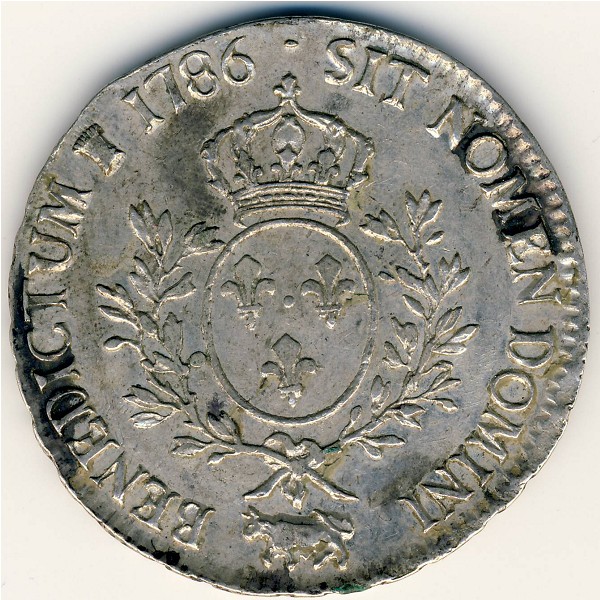 France, 1 ecu, 1775–1791