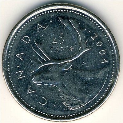 Canada, 25 cents, 2003–2021