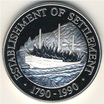 Pitcairn Islands, 1 dollar, 1990