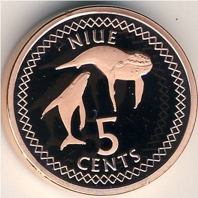 Ниуэ, 5 центов (2009–2010 г.)
