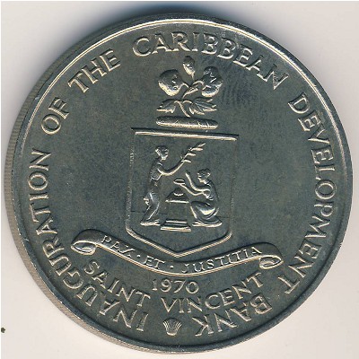 Saint Vincent, 4 dollars, 1970