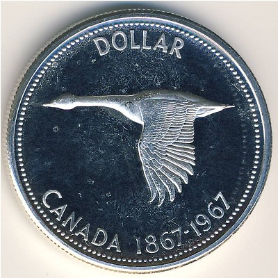 Canada, 1 dollar, 1967