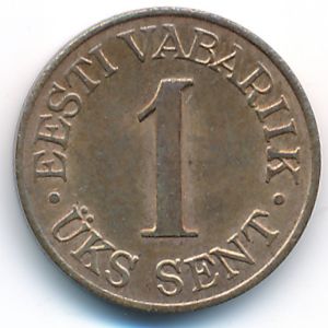 Estonia, 1 sent, 1939