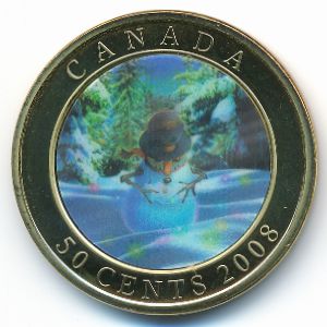 Canada, 50 cents, 2008