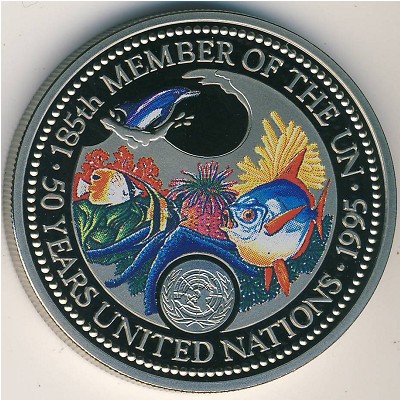 Palau, 1 dollar, 1995