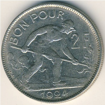 Luxemburg, 2 francs, 1924