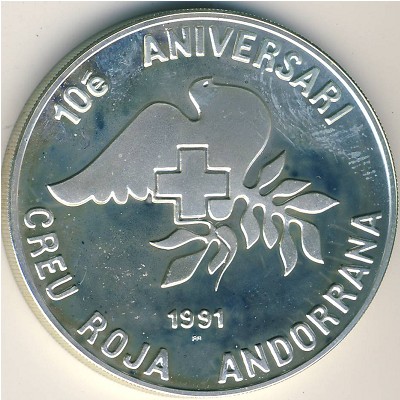 Andorra, 25 diners, 1991