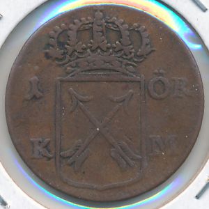 Sweden, 1 ore, 1724–1750