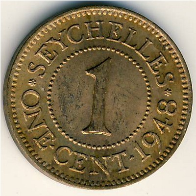 Seychelles, 1 cent, 1948