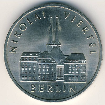 German Democratic Republic, 5 mark, 1987