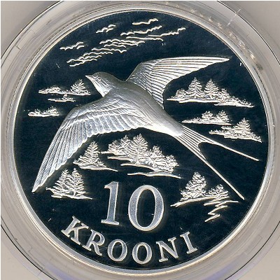 Estonia, 10 krooni, 1992