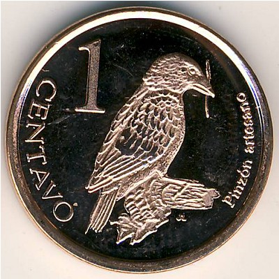 Galapagos Islands., 1 centavo, 2008