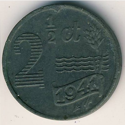 Нидерланды, 2 1/2 цента (1941–1942 г.)