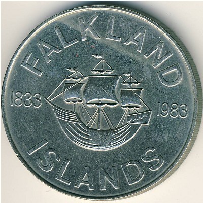 Фолклендские острова, 50 пенсов (1983 г.)