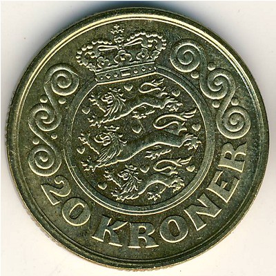 Denmark, 20 kroner, 1994–1999