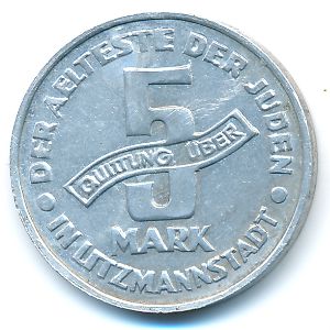 Lodz, 5 mark, 1943