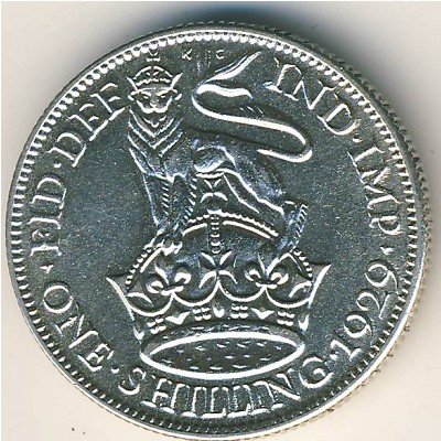 Great Britain, 1 shilling, 1927–1936