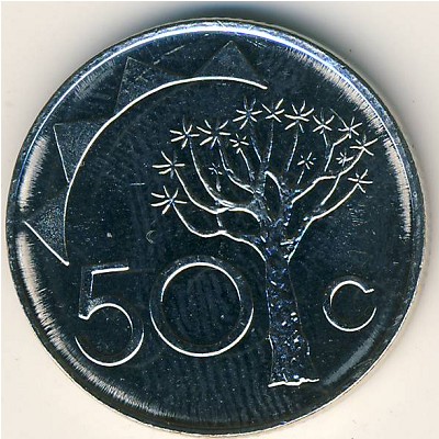 Namibia, 50 cents, 1993–2010