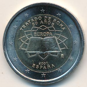Испания, 2 евро (2007 г.)