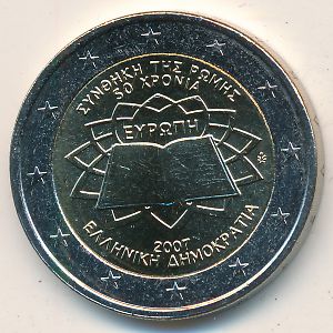 Greece, 2 euro, 2007