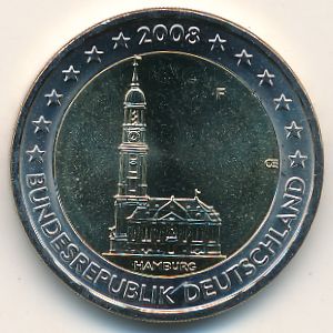 Germany, 2 euro, 2008