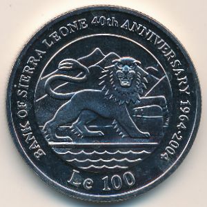 Sierra Leone, 100 leones, 2004