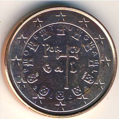 Португалия, 1 евроцент (2002–2009 г.)