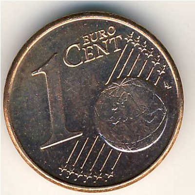 Netherlands, 1 euro cent, 1999–2013