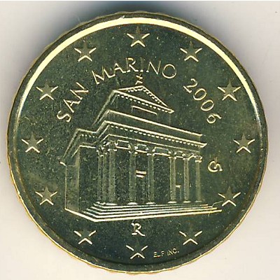 Сан-Марино, 10 евроцентов (2002–2007 г.)