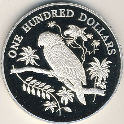 Dominica, 100 dollars, 1988