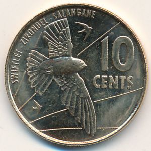 Seychelles, 10 cents, 2016